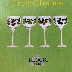 Cut glass wine glasses